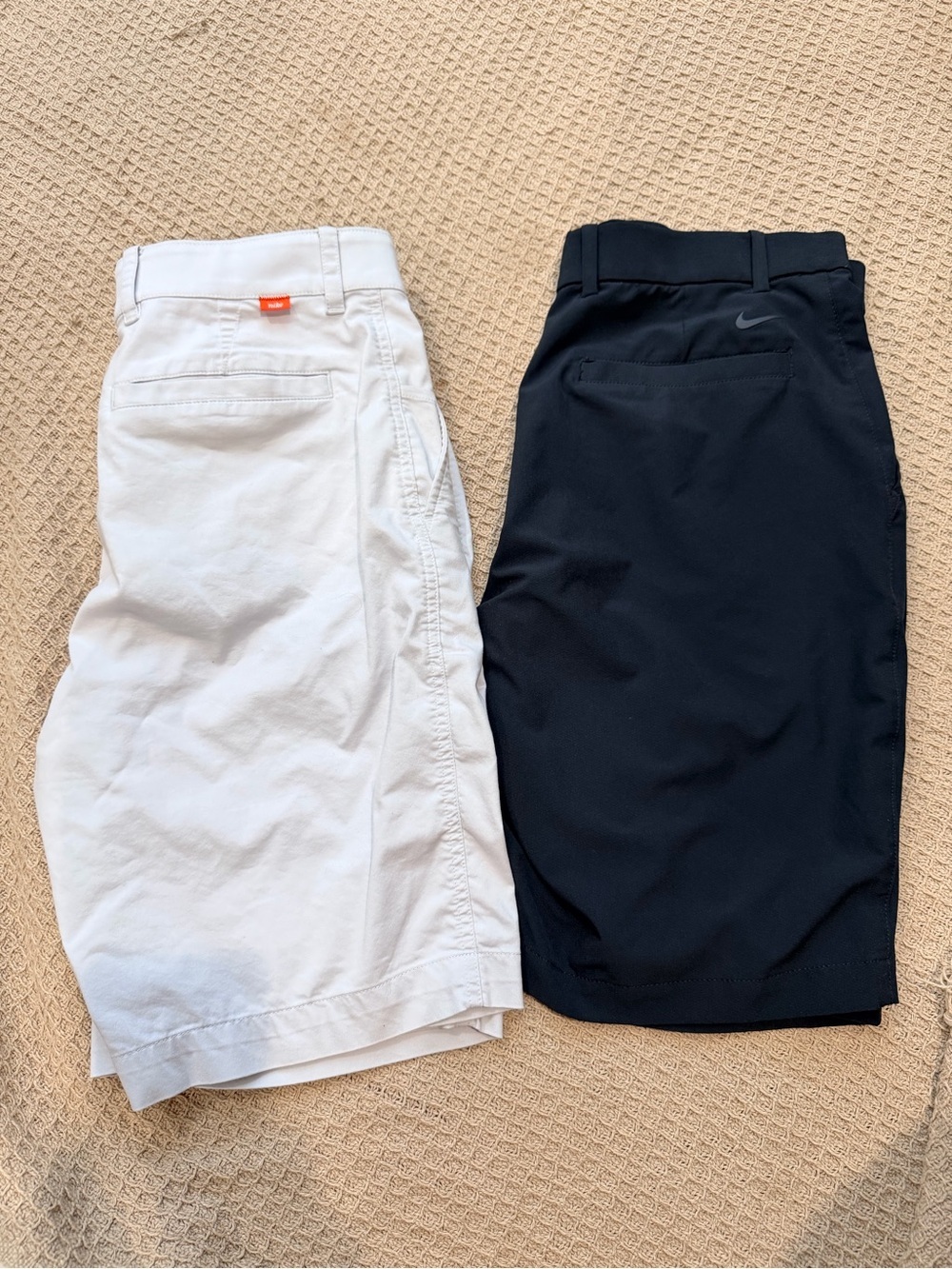 Set of 2 Nike Golf/Casual Shorts (White and Black) - Size M